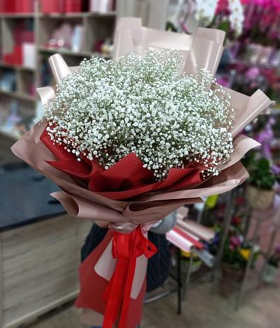 Букет цветов из: Гипсофила в Шарапово Чеховского района