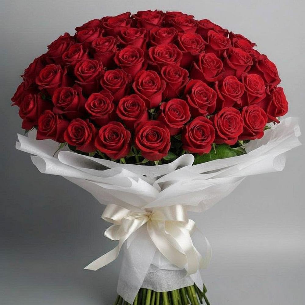 Букет 101 Красная роза Блэк Мэджик в Шарапово Чеховского района