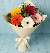 Букет цветов из:  Герберы в Шарапово Чеховского района