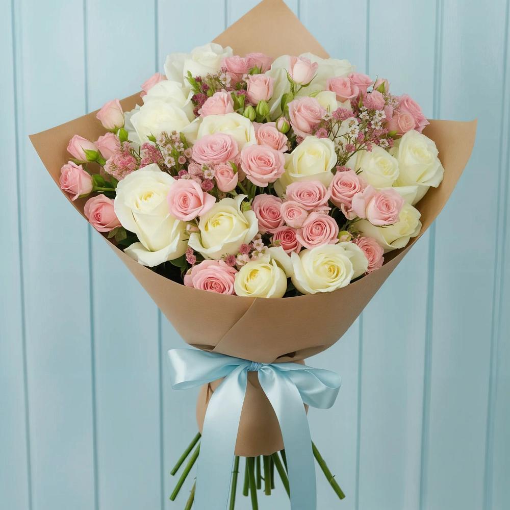 Букет цветов из: Розы в Шарапово Чеховского района