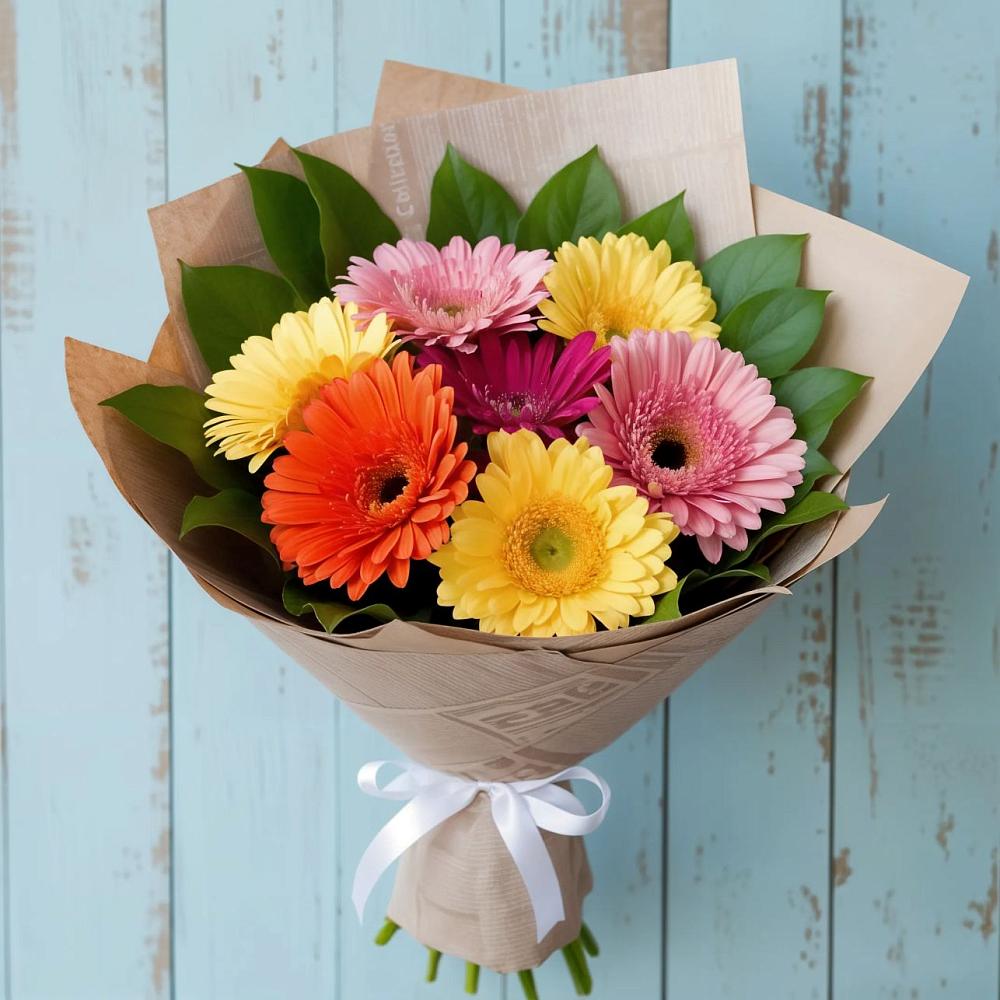 Букет цветов из: Герберы в Шарапово Чеховского района