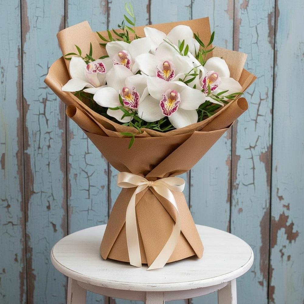 Букет цветов из: Орхидеи и Розы в Шарапово Чеховского района