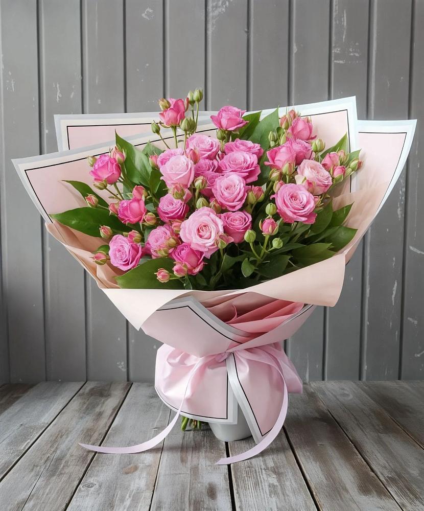 Букет Розовый кустик в Шарапово Чеховского района