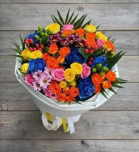 Букет цветов из:  Розы и Хризантемы #REPLACE_PRED# Шарапово Чеховского района