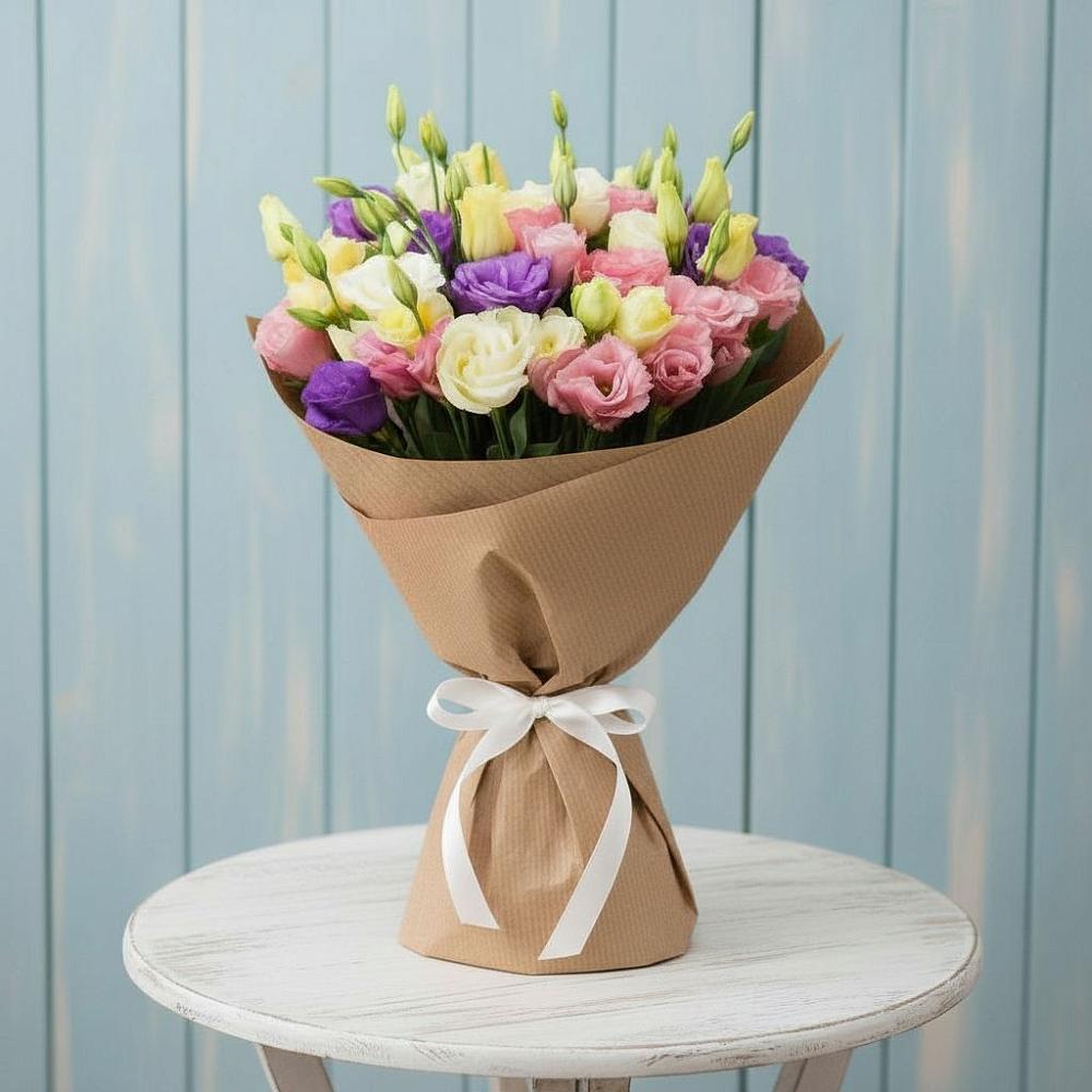 Букет цветов из: Лизиантусы в Шарапово Чеховского района