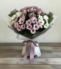 Букет цветов из:  Хризантемы и Розы #REPLACE_PRED# Шарапово Чеховского района