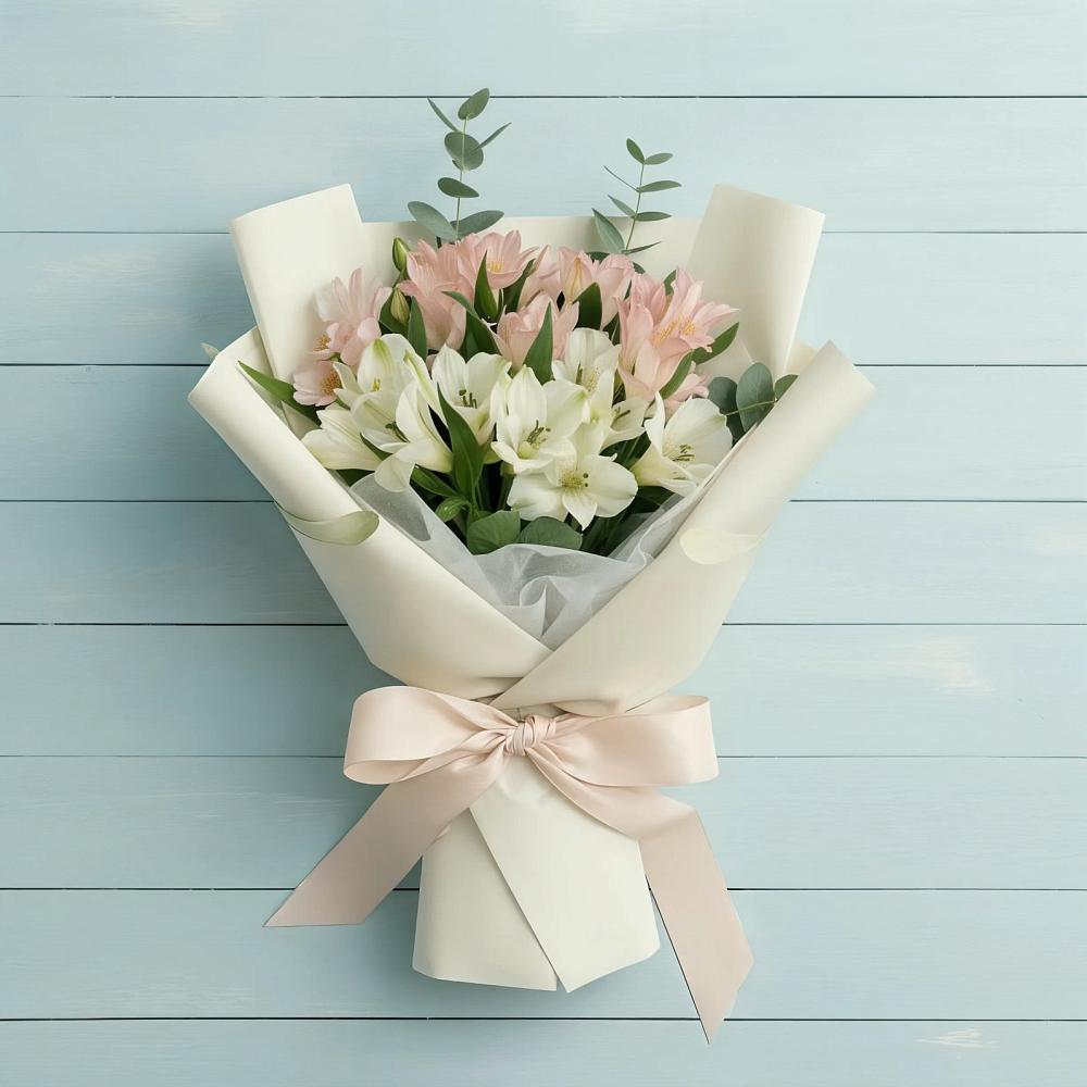 Букет цветов из: Альстромерии в Шарапово Чеховского района