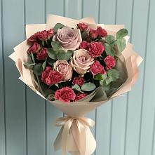 Букет цветов из:  Гвоздики и Розы #REPLACE_PRED# Шарапово Чеховского района