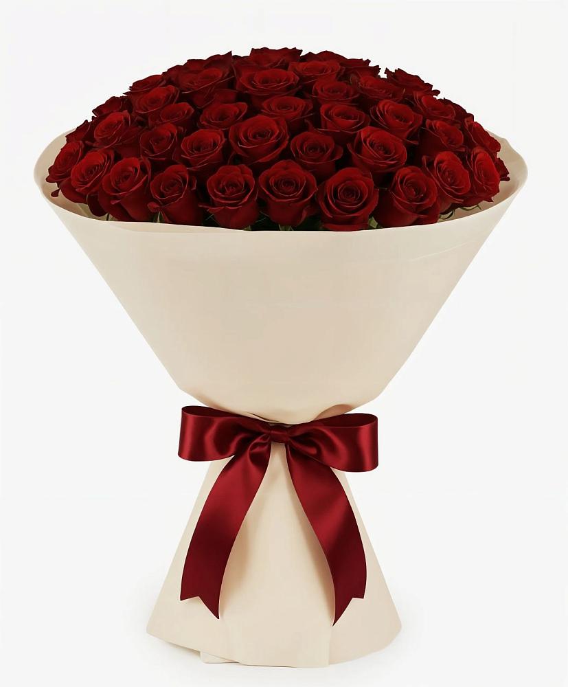 Букет 101 Бордовая роза Блэк Бакарра в Шарапово Чеховского района