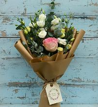 Букет цветов из:  Розы и Лизиантусы в Шарапово Чеховского района